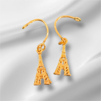 GOLD 916 EARING EFFEL TOWER - Weight: 2.04 g