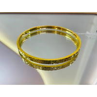 GOLD 999 BANGLE ICE CRAKING - Weight: 7.47 g