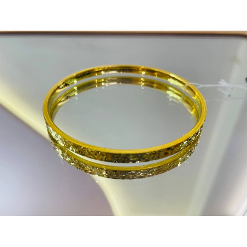 GOLD 999 BANGLE ICE CRAKING