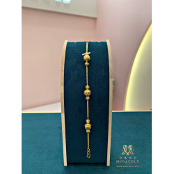 GOLD 916 BRACELET - Weight: 9.06 g
