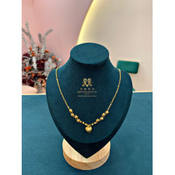 GOLD 916 NECKLACE (0496) - Weight: 4.89 g